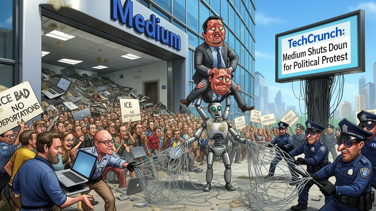 Cover art: Medium vypíná monitory a jde do ulic křičet