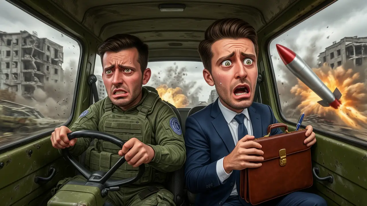 Cover art: Kancelářský hrdina bez výcviku v zóně, kde se střílí