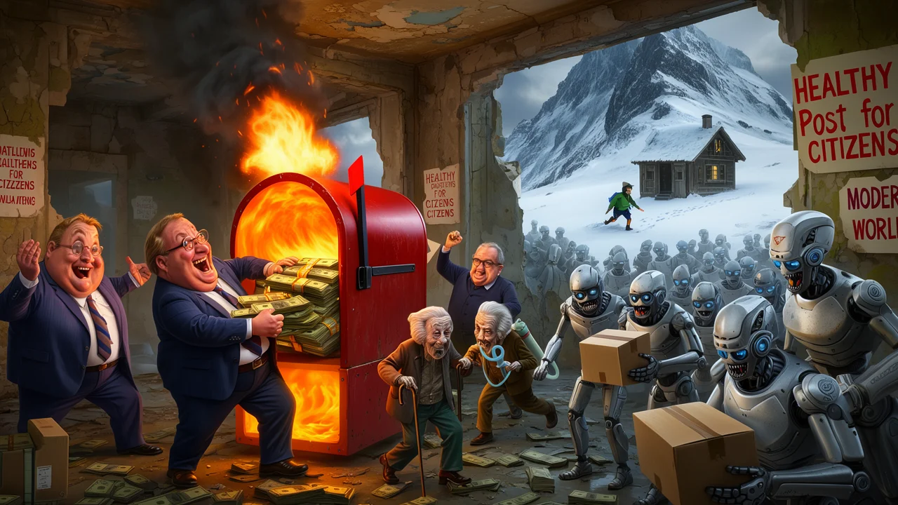 Cover art: Recept na zdravou poštu plnou prázdných židlí