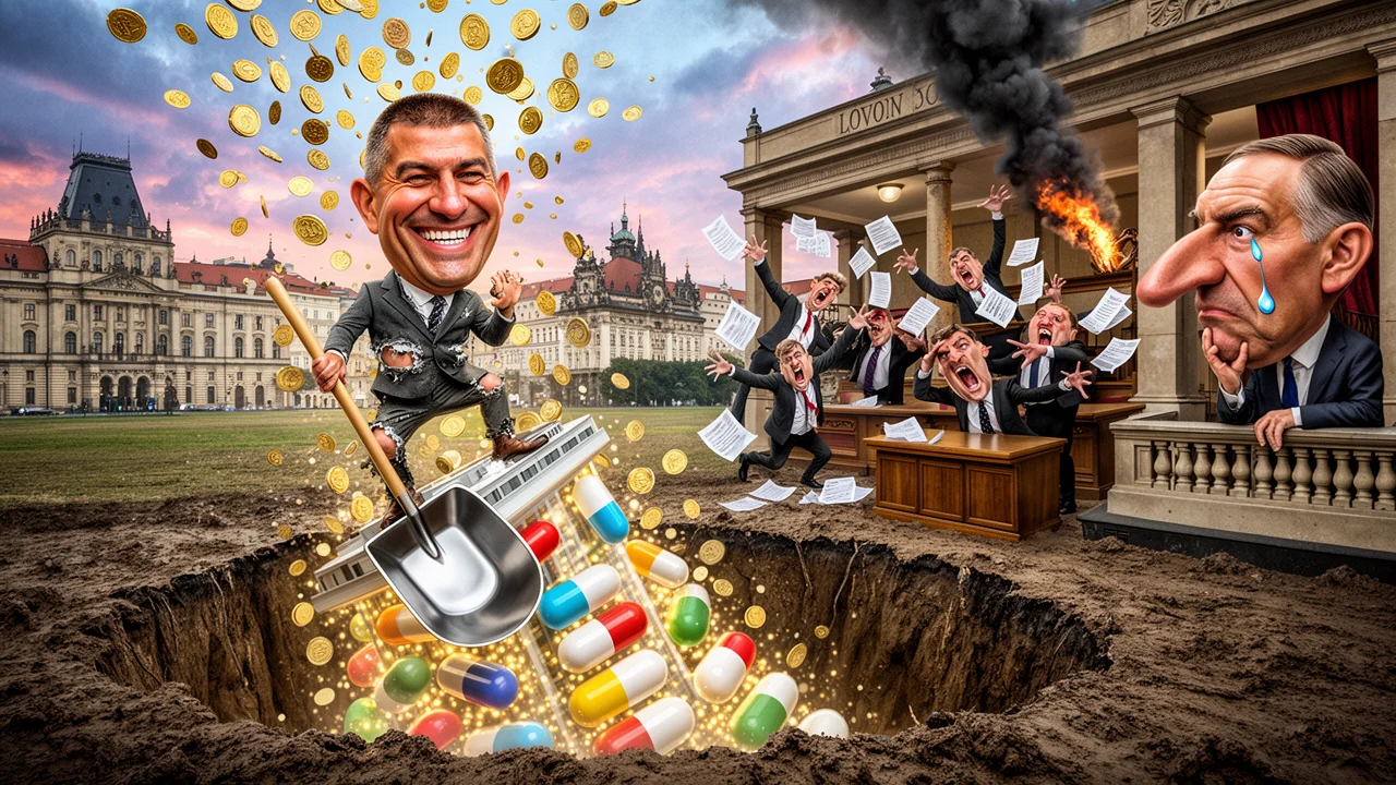 Cover art: Podzemní nemocnice v poli jako nová obranná spása