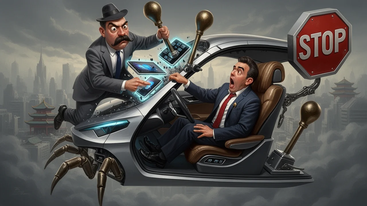 Cover art: Čínští úředníci v tichu vaří elektrickou žábu