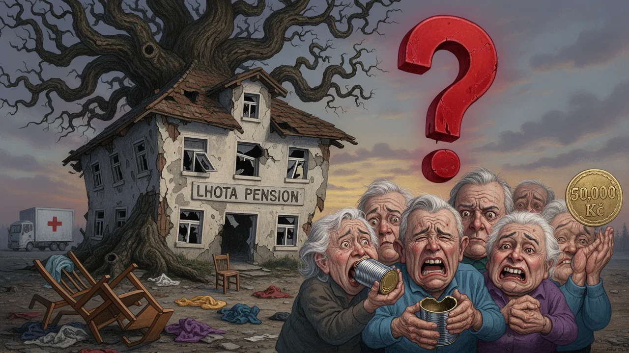 Cover art: Padesát tisíc za babičku a prázdný talíř