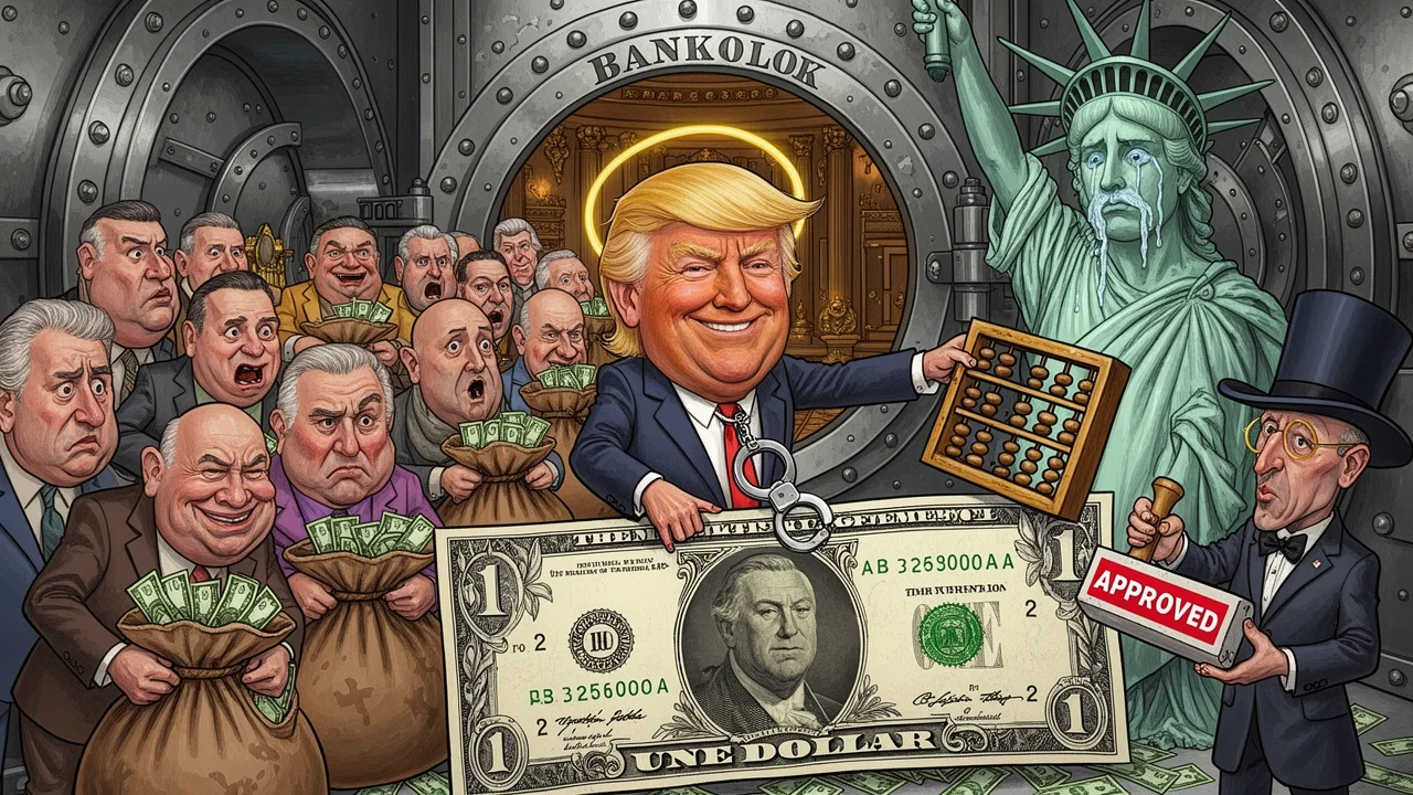 Cover art: Dolar s policejní fotkou oslaví svobodu USA