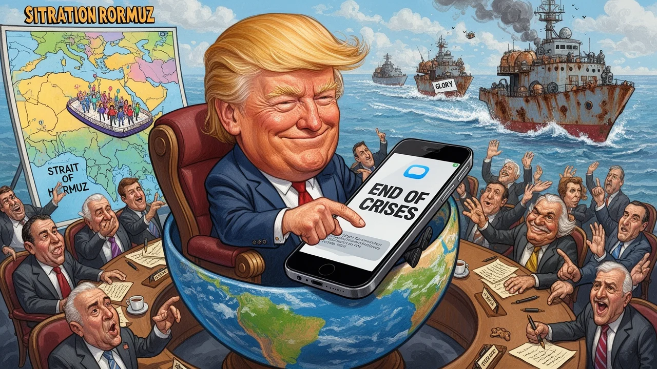 Cover art: Mír v zálivu nebo jen další velká Trumpova show