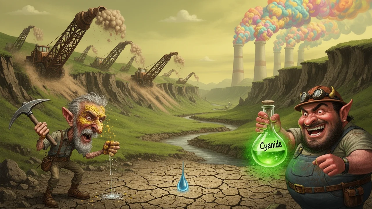 Cover art: Zlato teče proudem zatímco vesnice žízní