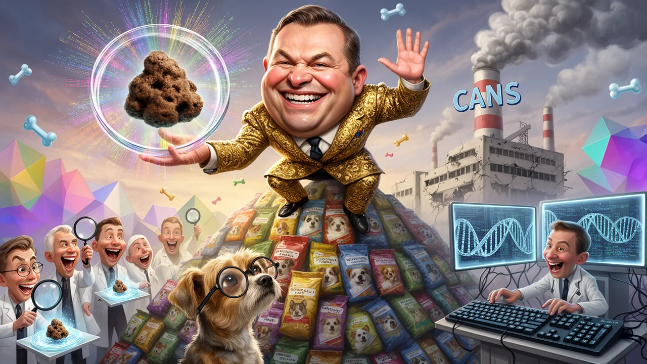 Cover art: Král psího žrádla zkoumá trus, s nímž chce ovládnout