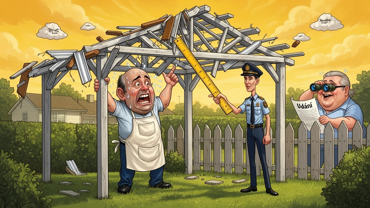 Cover art: Soused zavolal úřad kvůli mojí pergole na zahradě