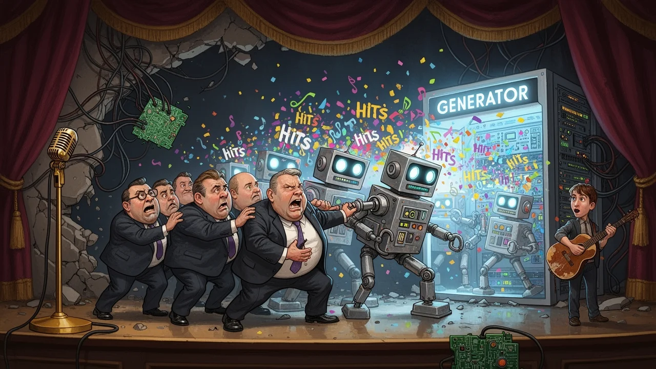 Cover art: Giganti hudebního průmyslu vyhlásili válku robotím hitům