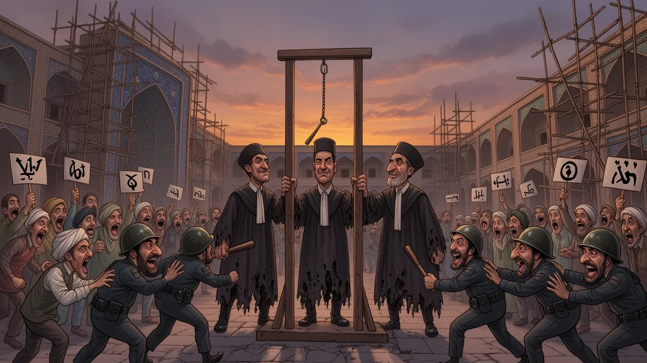 Cover art: Ranní provaz v Isfahánu marně bránil dav