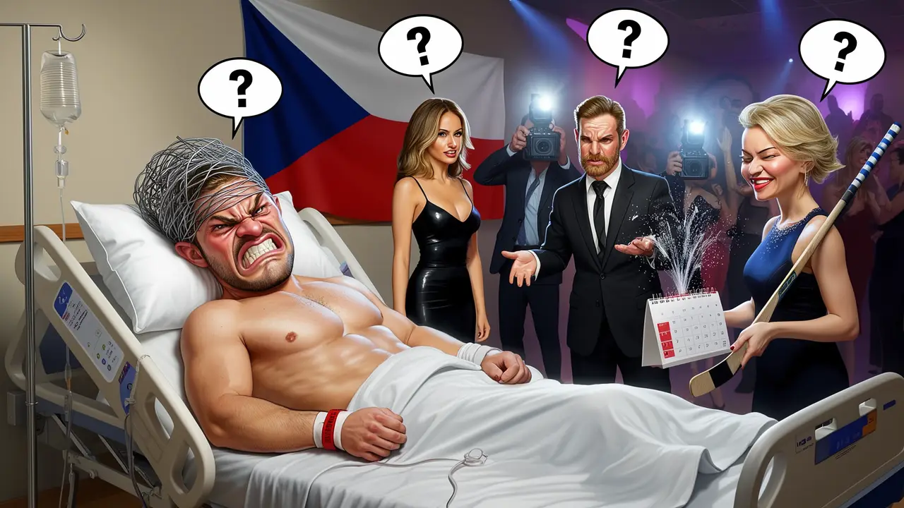 Cover art: Když kocour není doma a myši mají pré s hokejkou v ruce
