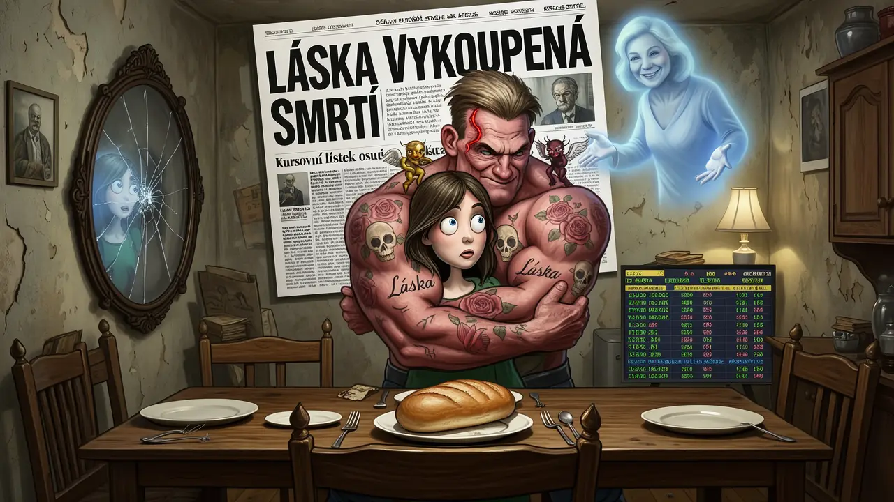 Cover art: Láska za hrob a svaly, co přišly poštou z nebe