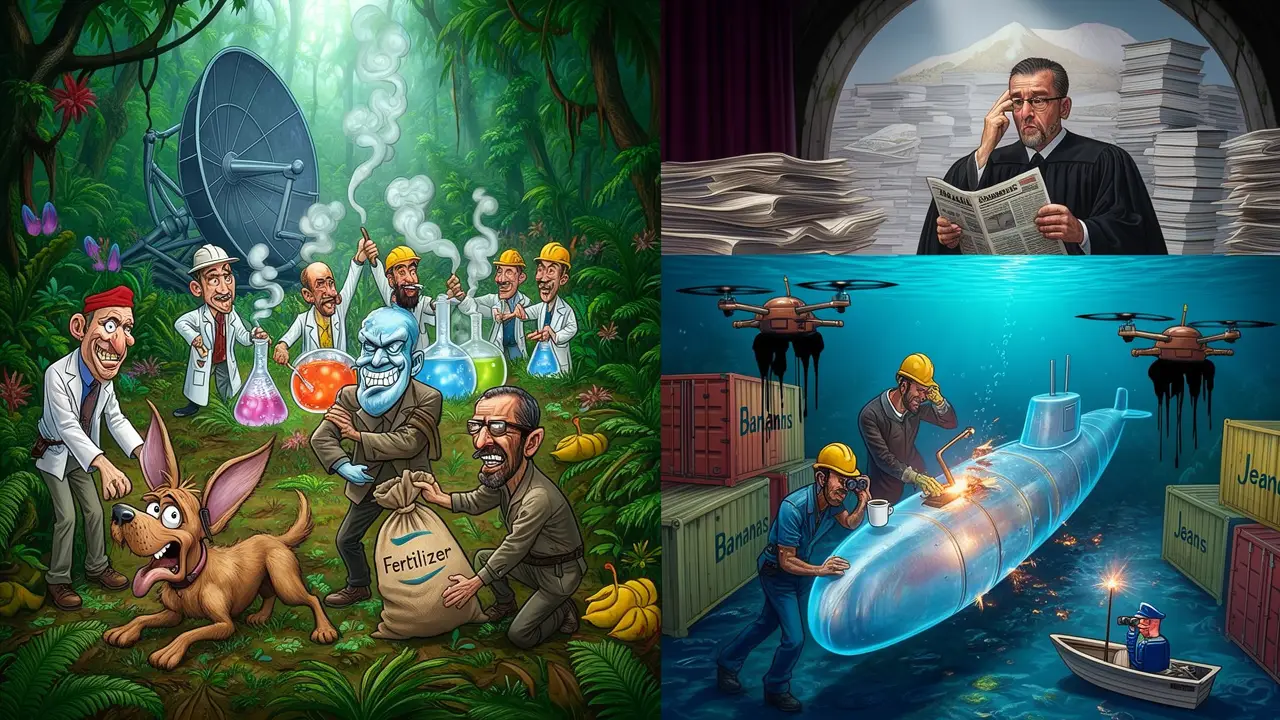 Cover art: Chemici z džungle a jejich neviditelná flotila