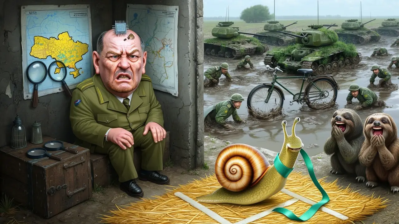 Cover art: Když armáda spěchá pomaleji než zahradní hlemýžď