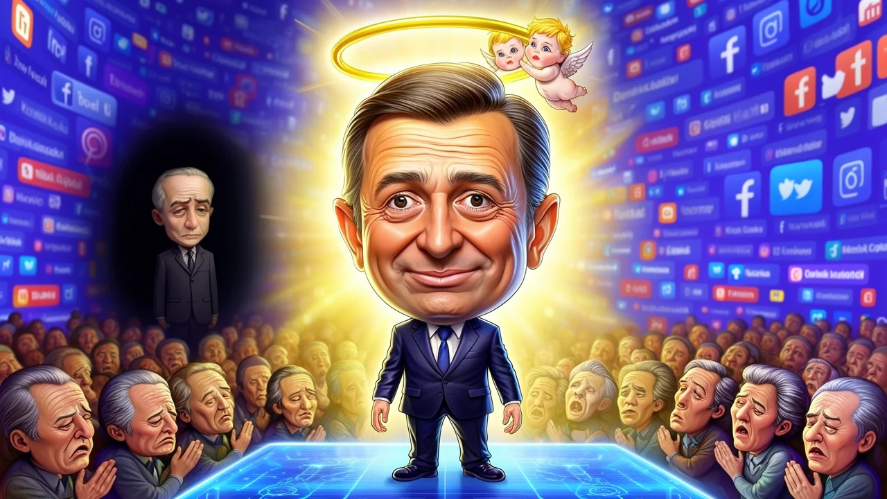 Cover art: Bývalý předseda odchází, ale potají krade celou show