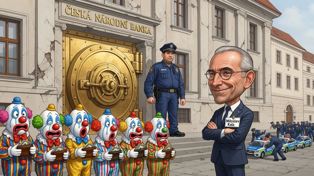 Cover art: Policie chrání trezory a kontroly ruší