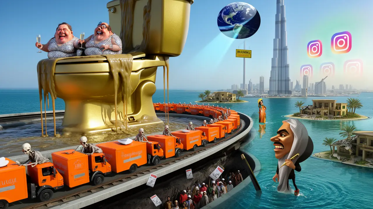 Cover art: Dubajská fata morgána_ Hovnocucy a otroci