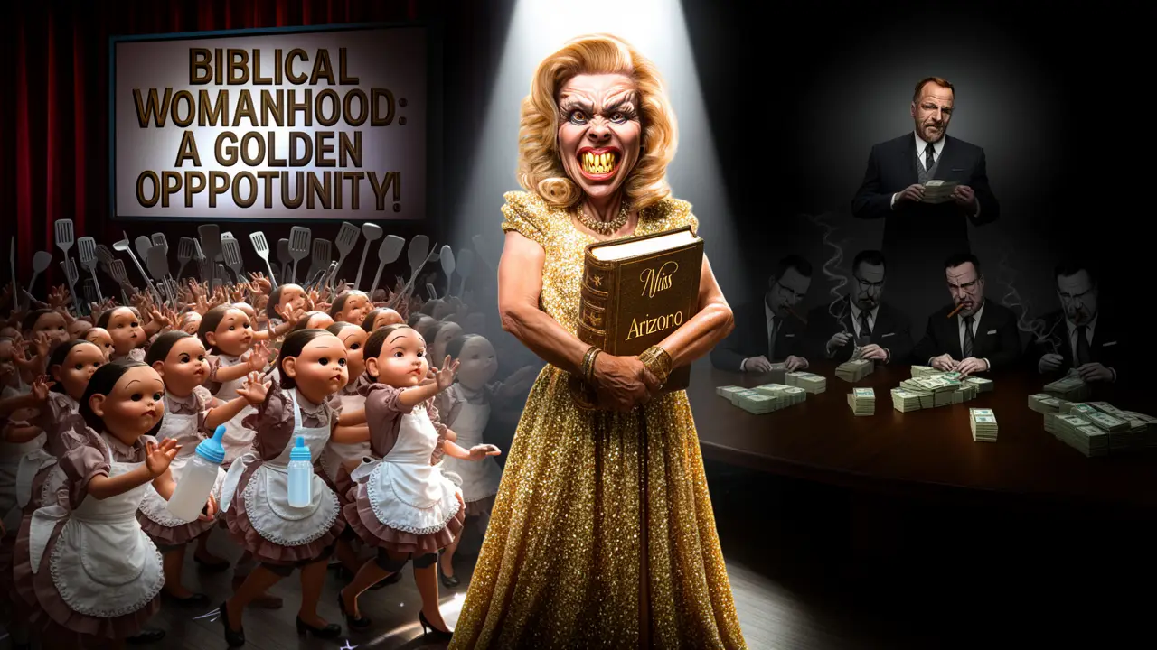 Cover art: Erika Kirk a lesk zlaté klece kde vládne ticho a řád