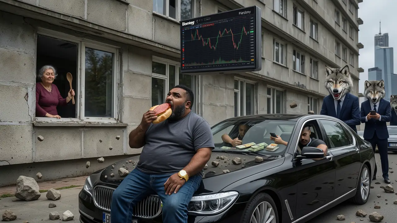 Cover art: KRÁL S BLOOMBERGEM V DĚTSKÉM POKOJI