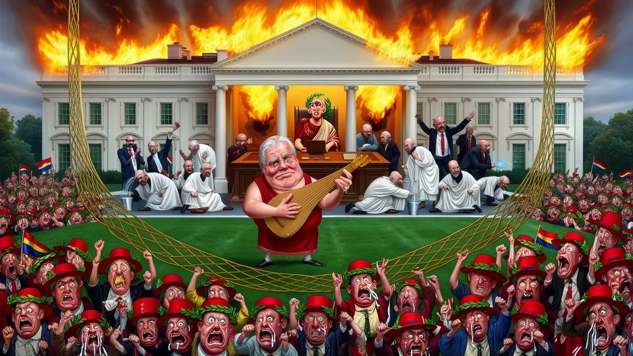Cover art: Když se Řím hroutí a císař se jen směje