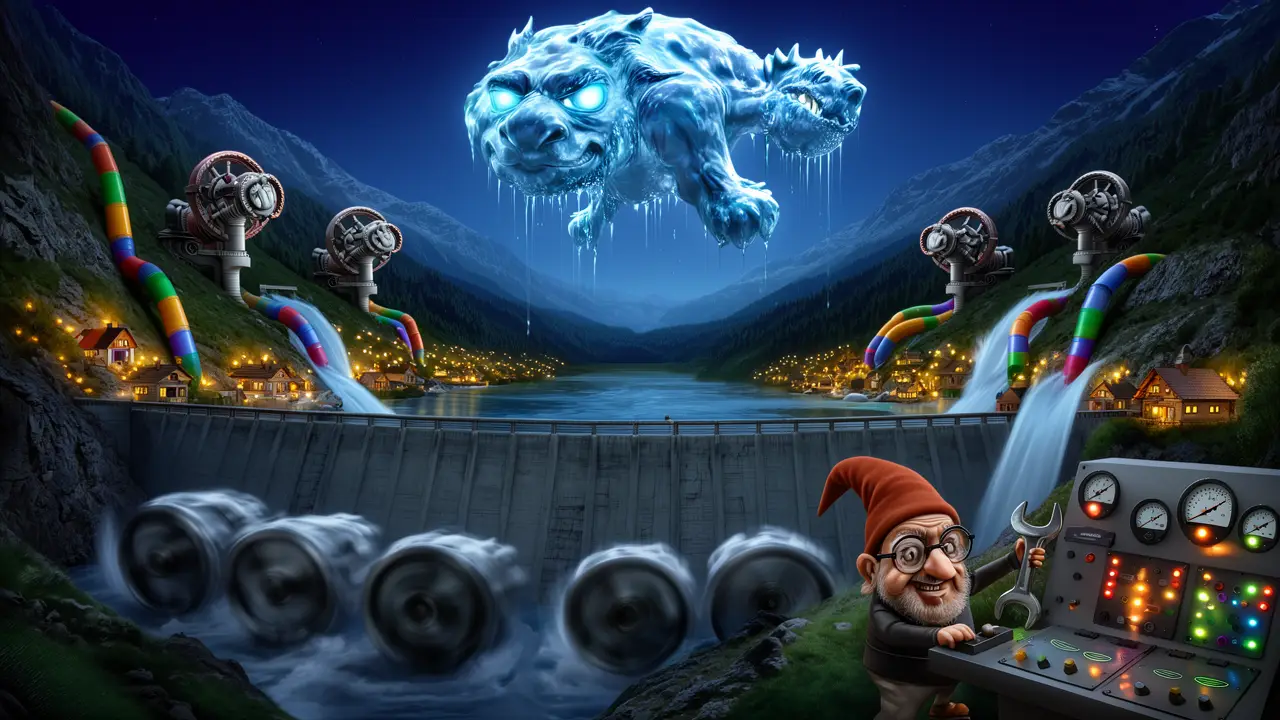 Cover art: Když voda teče do kopce a drží světlo pro statisíce