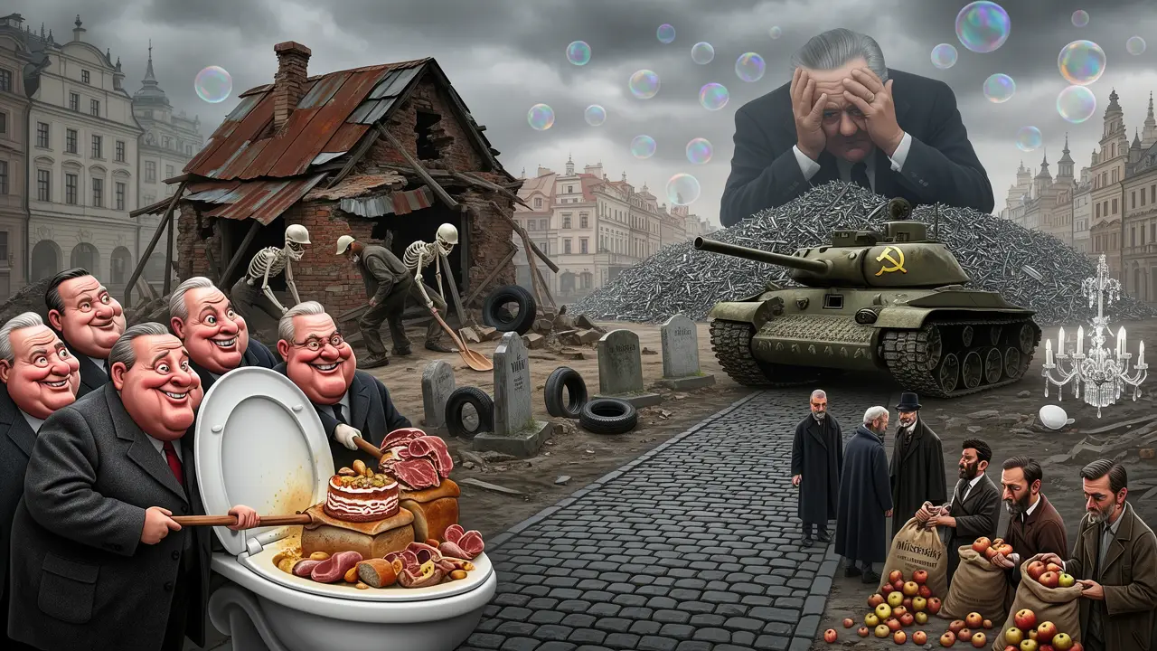 Cover art: Kradený cihly a výprodej dějin