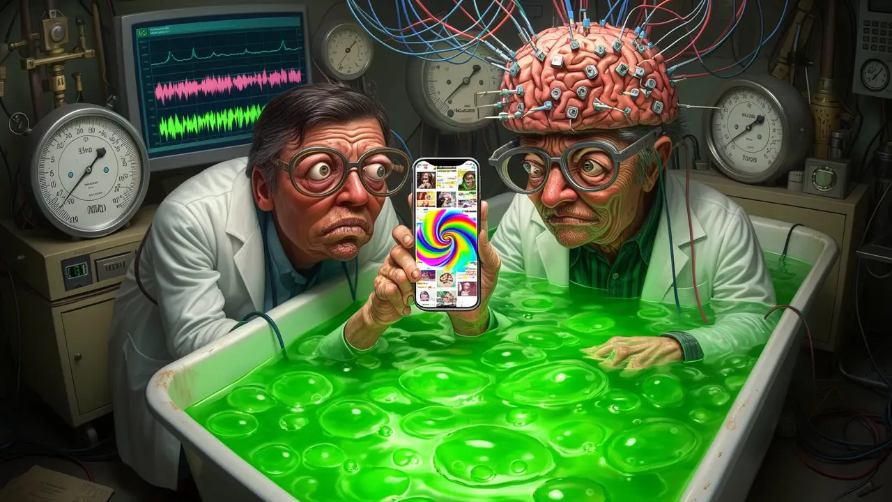 Cover art: Měření prázdnoty když se mozek topí v digitálním šumu