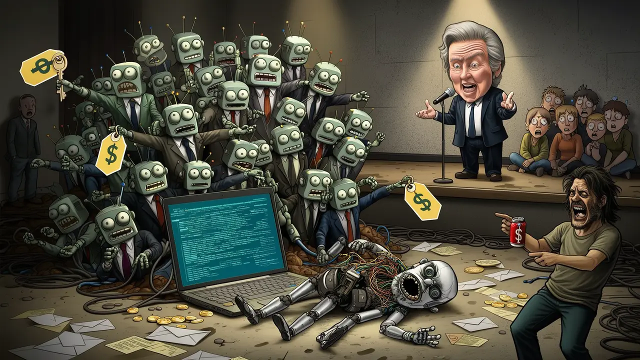 Cover art: Moltbook: Když roboti plánují převrat s odemčenými dveřmi