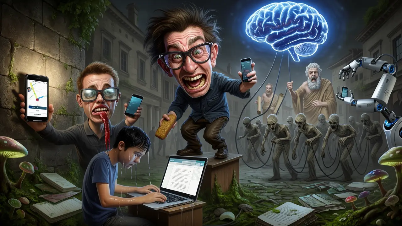 Cover art: Mozky na dovolené aneb Jak nás umělá inteligence vypíná