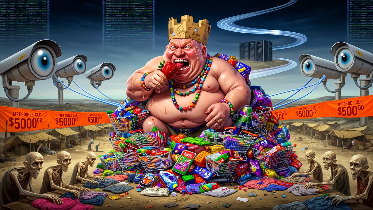 Cover art: Nakupuj jako miliardář ale za cenu cizí svobody
