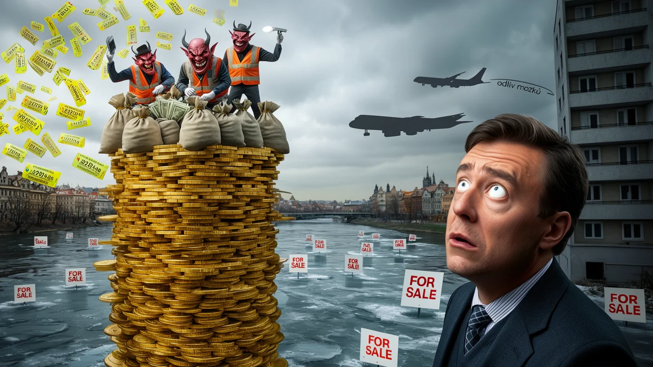Cover art: Pět set tisíc za metr a letenka pryč