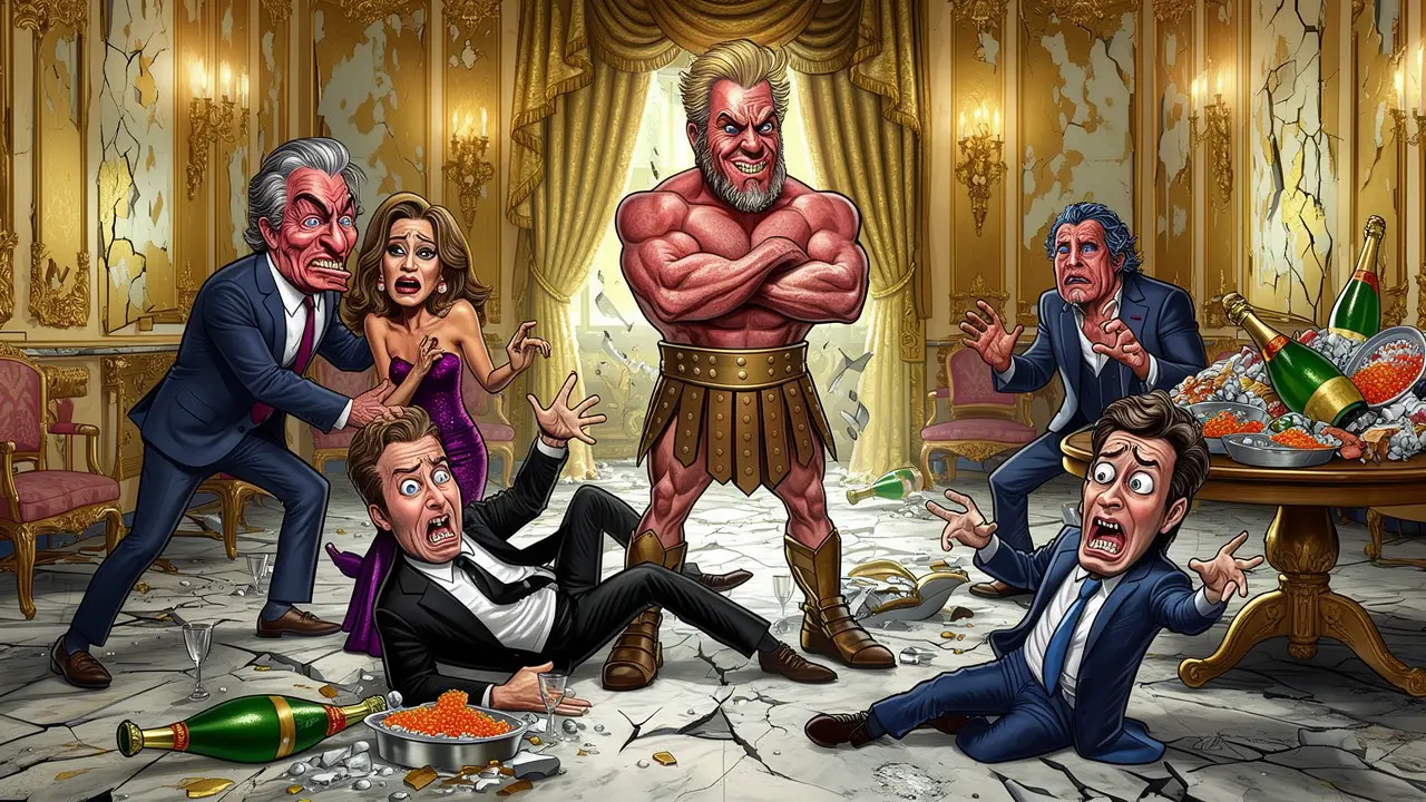 Cover art: Plastové úsměvy celebrit praskají na kusy