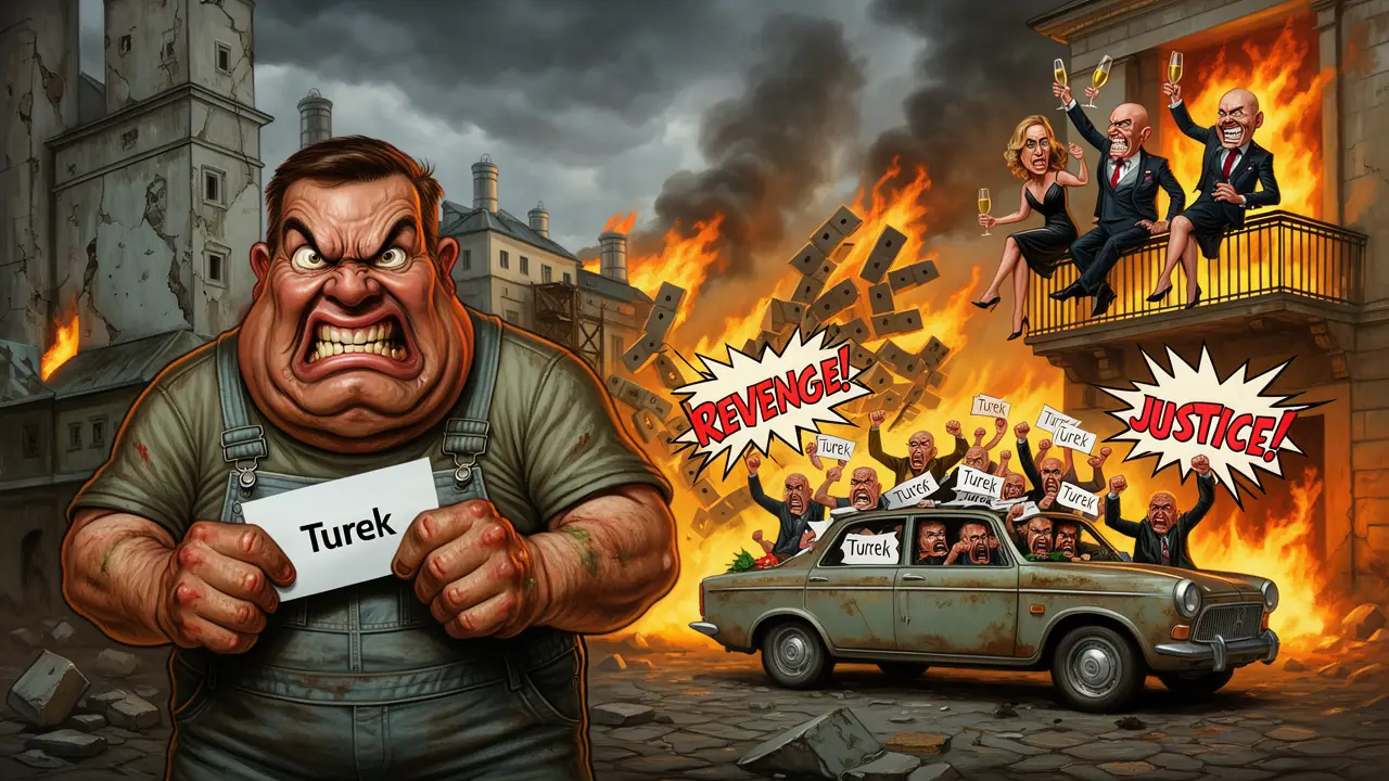 Cover art: Pomsta v ojetém bavoráku aneb Jak trollové v obleku vyhráli