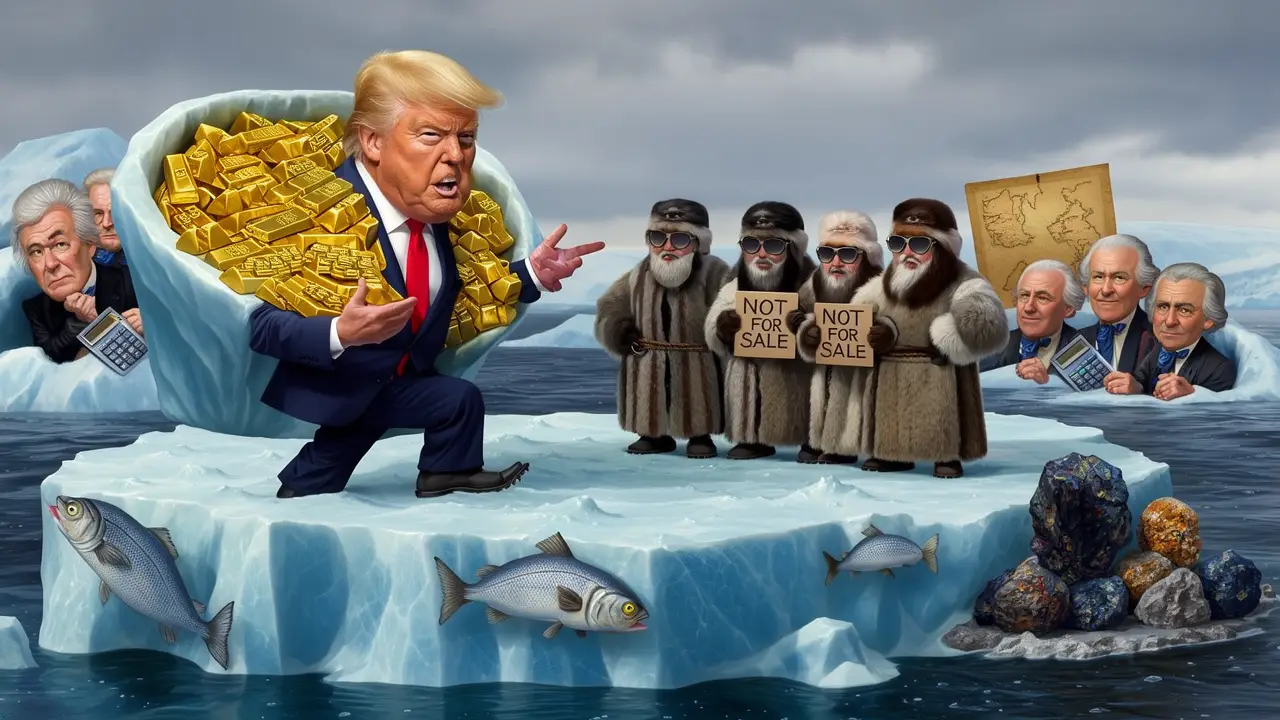 Cover art: Realitka v ledu: Trumpův polární kšeft