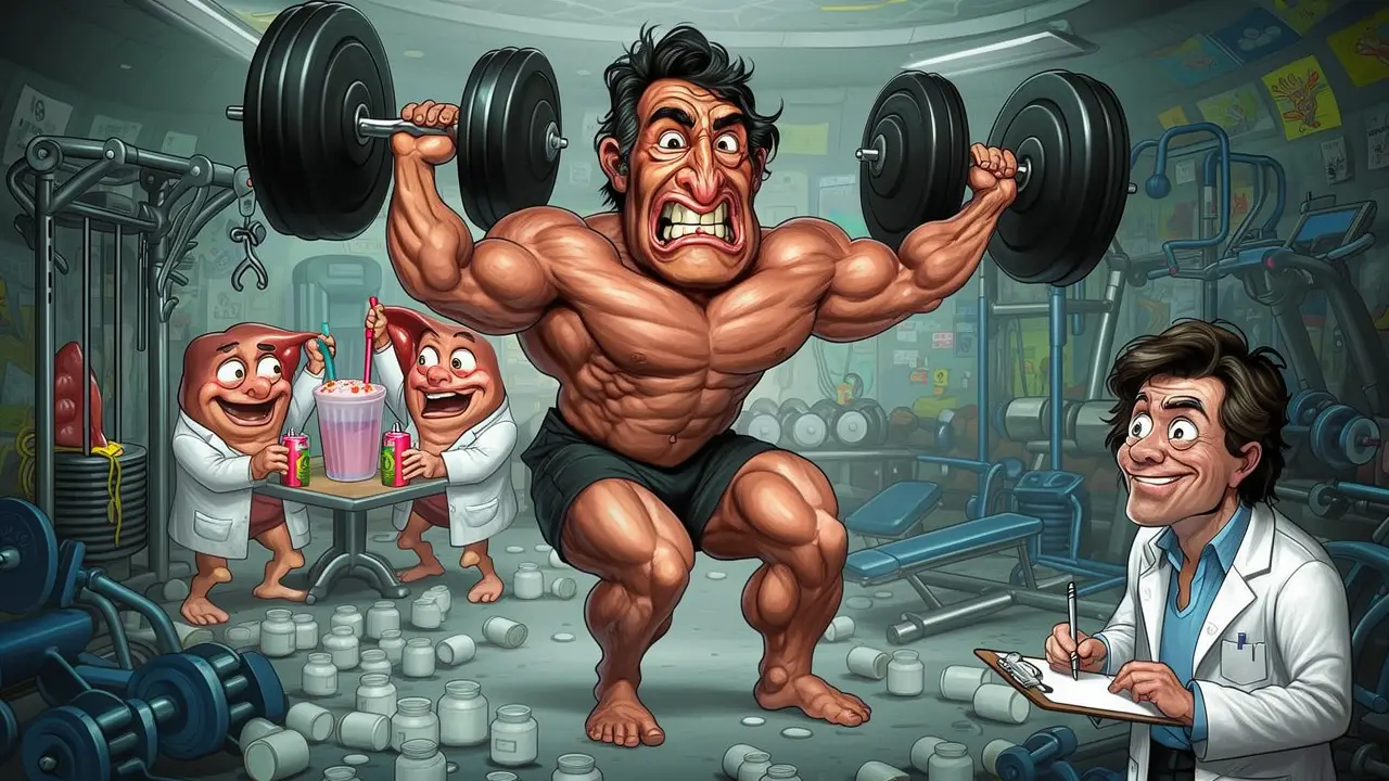 Cover art: Sladký koktejl po tréninku krmí tvá játra