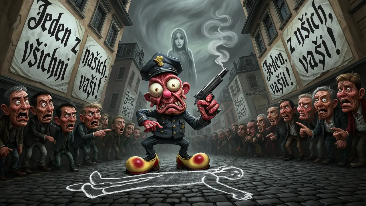 Cover art: Stíny Lidic a vyhaslý život Renee Good