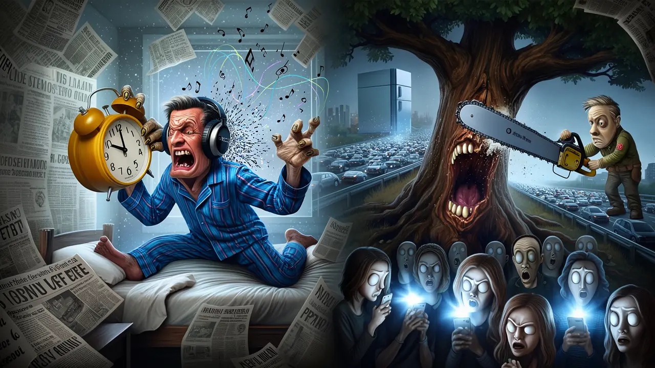 Cover art: Svět, kde ticho zmizelo a zbyl jen nekonečný hluk