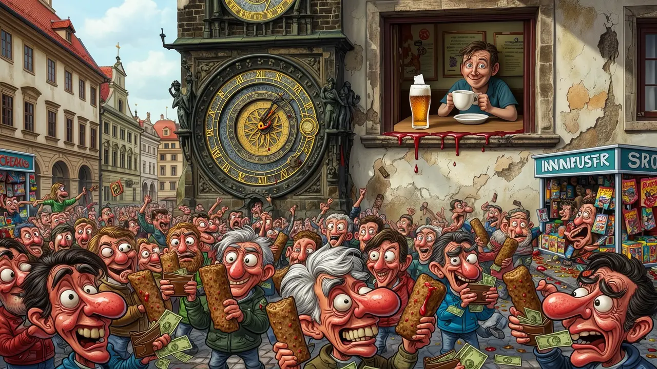 Cover art: Tajné chodbě uprostřed města kde kafe nestojí svět