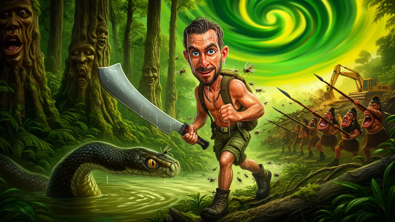 Cover art: Tam kde džungle šeptá o smrti a naději
