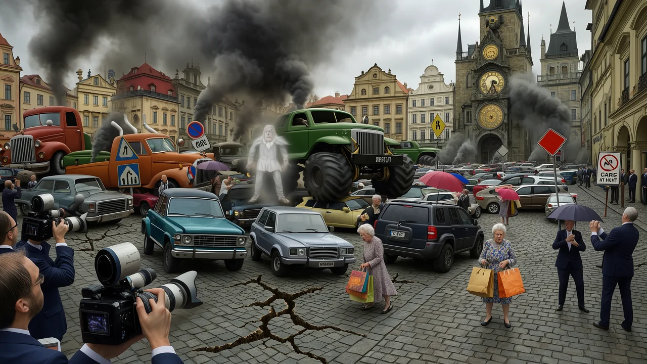 Cover art: Výfuky a plechy dusí starý Staromák