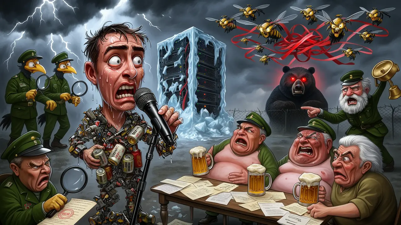 Cover art: Vetchý zuří v rádiu_ Nechutný hon na vlastence a drony v poutech