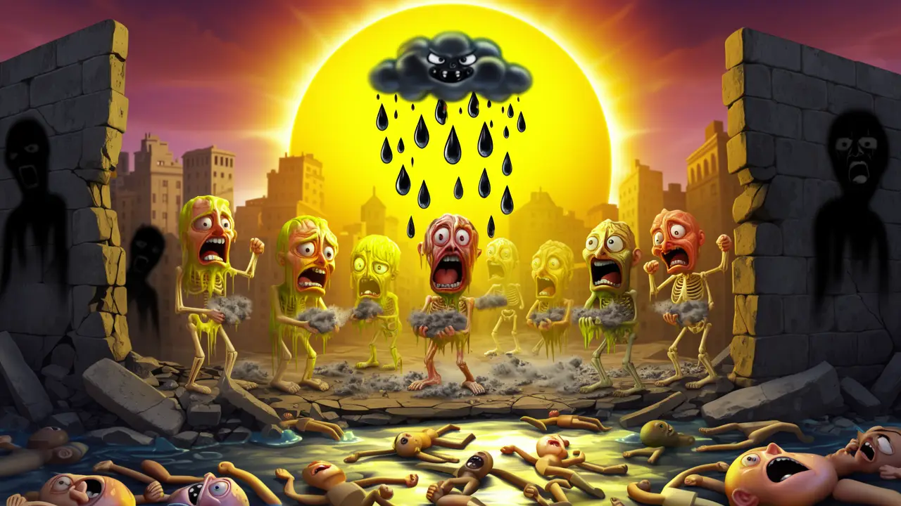Cover art: Vteřina kdy se modré nebe změnilo v hořící peklo