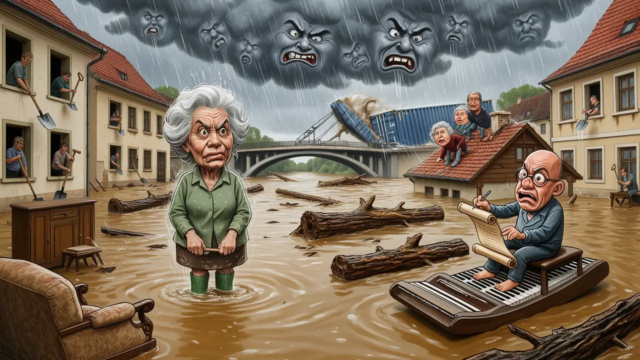 Cover art: Září, kdy se voda změnila v bahno a vzala nám sny