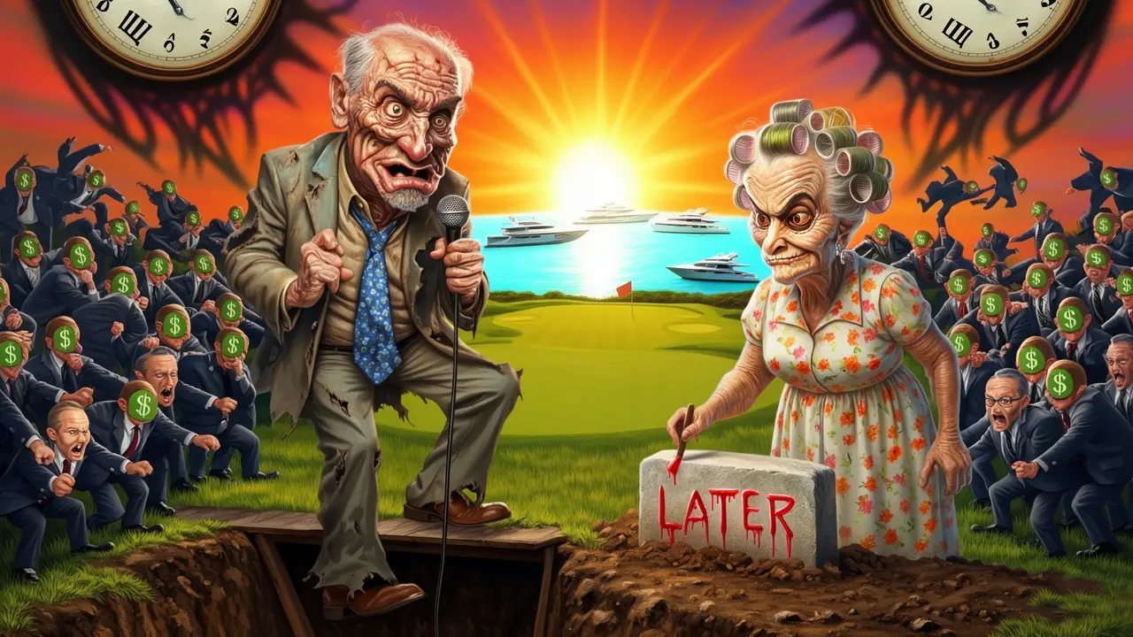 Cover art: Zpověď korporátní mumie aneb Žebřík na špatný zdi